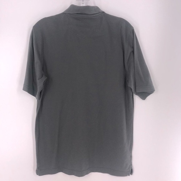MENS EDDIE BAUER GRAY SHORT SLEEVE POLO - Picture 2 of 5